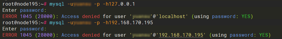 MySQL远程登录报错